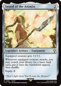 Sword of the Animist (Surge Foil) (362) [Final Fantasy Commander]