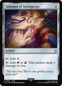 Talisman of Indulgence (Surge Foil) (366) [Final Fantasy Commander]
