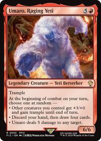 Umaro, Raging Yeti (Surge Foil) (63) [Final Fantasy Commander]