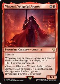 Vincent, Vengeful Atoner (Surge Foil) (64) [Final Fantasy Commander]