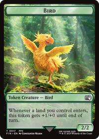 Bird (0017) // Wizard (0015) Double-Sided Token (17 // 15) [Final Fantasy]