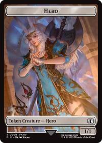 Hero (0009) // Elemental Double-Sided Token (9 // 21) [Final Fantasy]