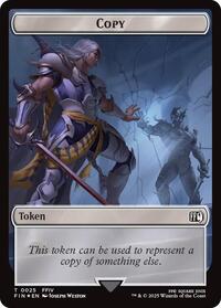 Copy (0025) // Moogle (0034) Double-Sided Token (Surge Foil) (25 // 34) [Final Fantasy]
