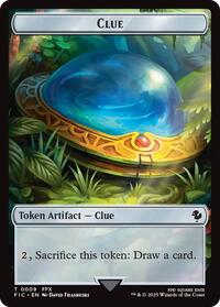 Clue // Treasure Double-Sided Token (9 // 23) [Final Fantasy Commander]