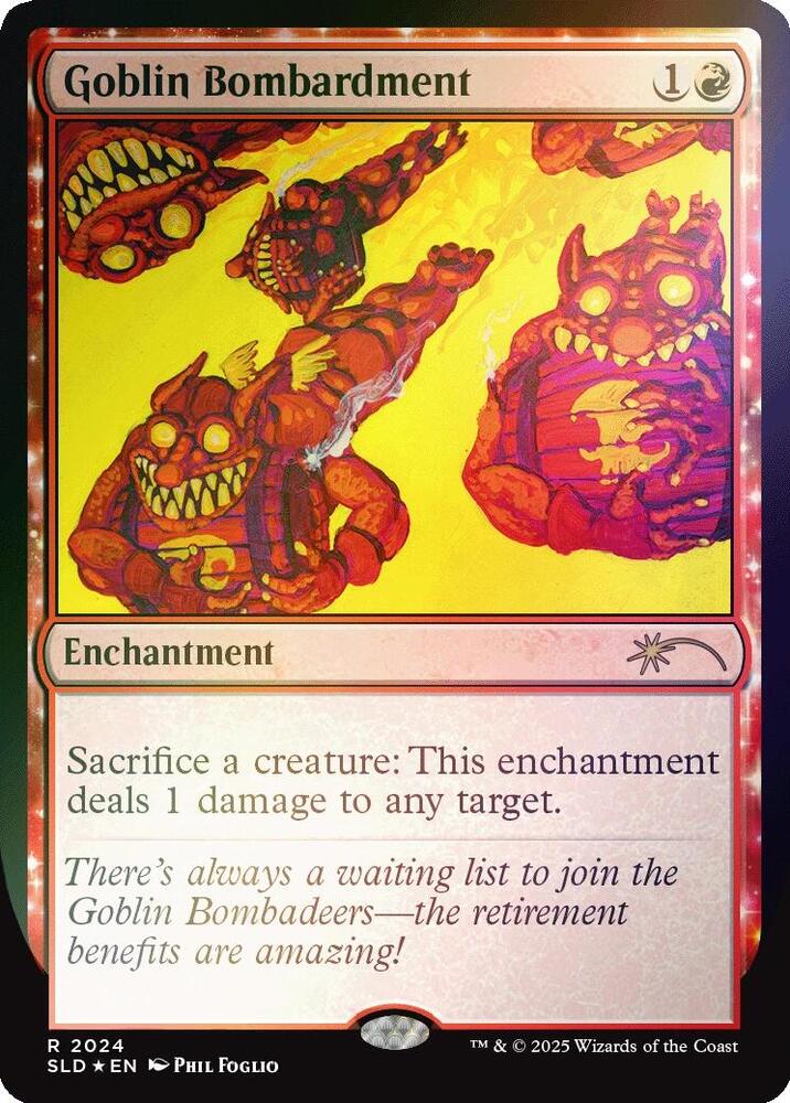 Goblin Bombardment (2024) (Rainbow Foil) [Secret Lair Drop]