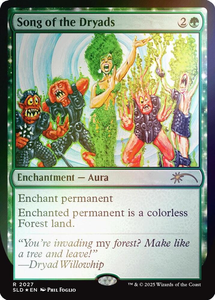 Song of the Dryads (2027) (Rainbow Foil) [Secret Lair Drop]