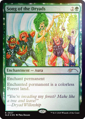 Song of the Dryads (2027) (Rainbow Foil) [Secret Lair Drop]