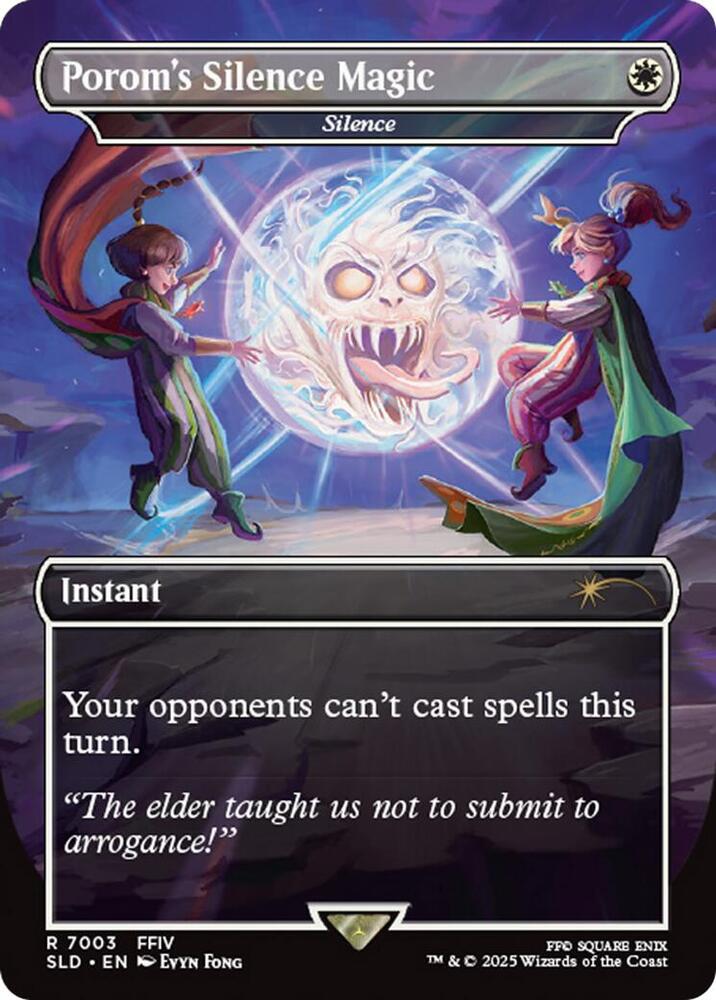 Porom's Silence Magic - Silence (Rainbow Foil) (7003) [Secret Lair Drop]