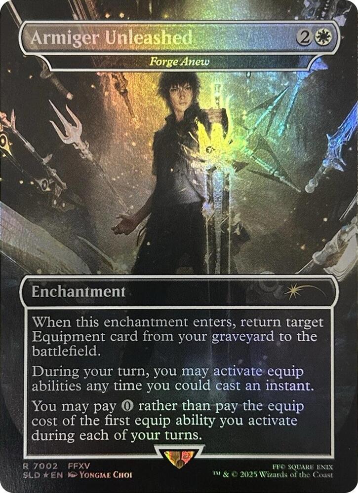 Armiger Unleashed - Forge Anew (Rainbow Foil) (7002) [Secret Lair Drop]
