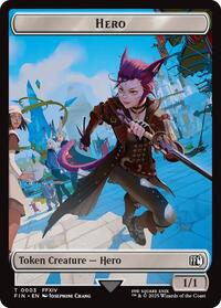 Hero (0003) // Hero (0009) Double-Sided Token (3 // 9) [Final Fantasy]