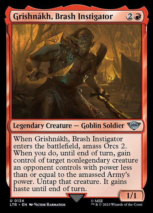 Grishnákh, Brash Instigator (134) [The Lord of the Rings: Tales of Middle-earth]