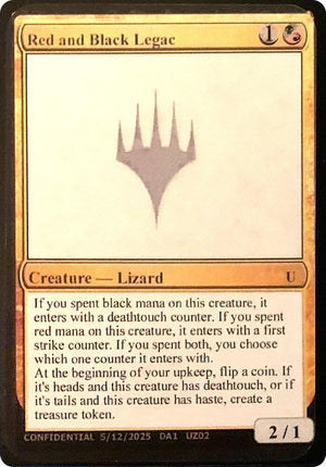 Red and Black Legac [Un-Known Event Playtest Cards]