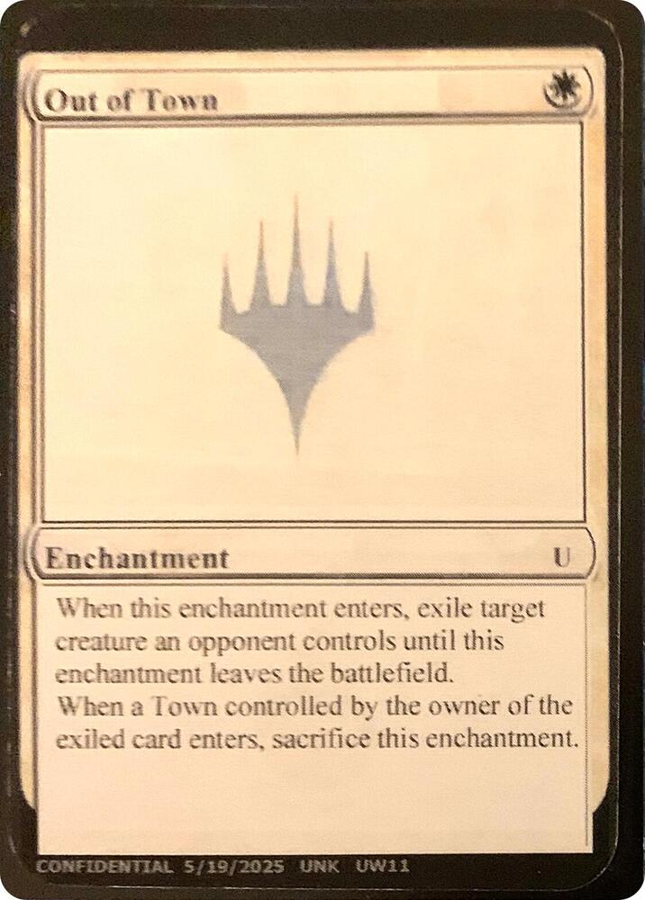 Out of Town [Un-Known Event Playtest Cards]