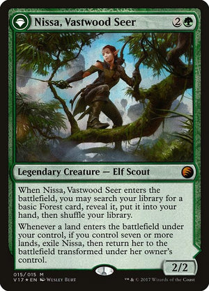 Nissa, Vastwood Seer // Nissa, Sage Animist (15) [From the Vault: Transform]