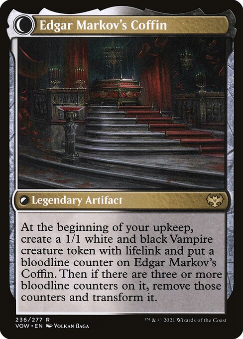 Edgar, Charmed Groom // Edgar Markov's Coffin (236) [Innistrad: Crimson Vow] Reverse