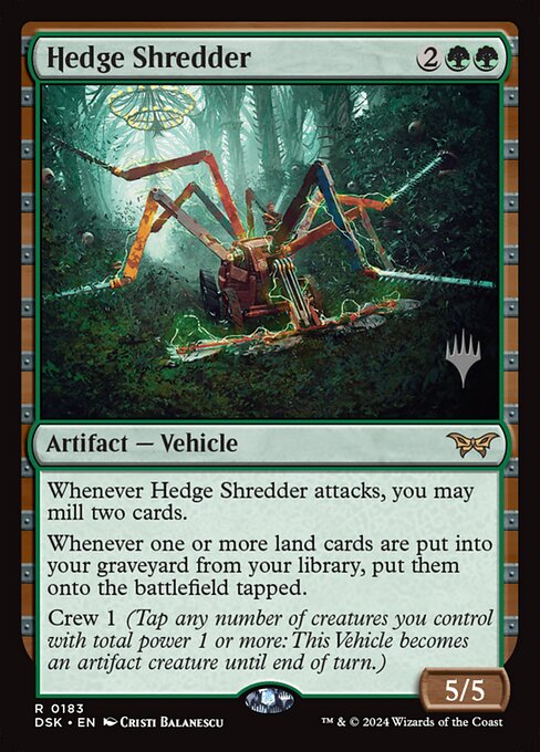 Hedge Shredder (183p) [Duskmourn: House of Horror Promos]