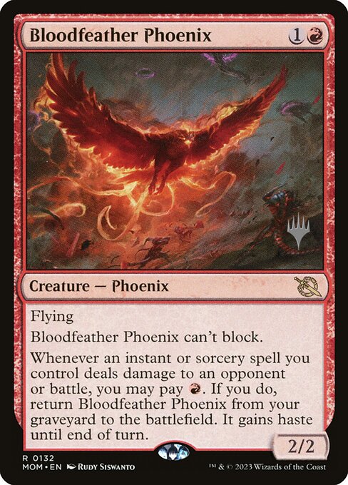 Bloodfeather Phoenix (132p) [March of the Machine Promos]