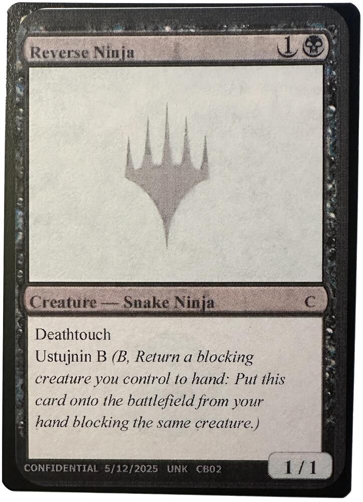 Reverse Ninja [Un-Known Event Playtest Cards]