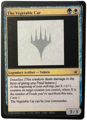 The Vegetable Car [Un-Known Event Playtest Cards]