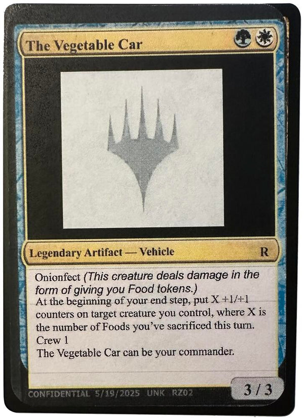 The Vegetable Car [Un-Known Event Playtest Cards]