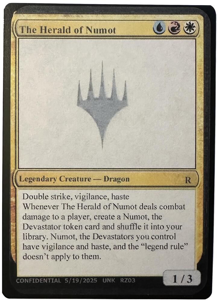 The Herald of Numot [Un-Known Event Playtest Cards]