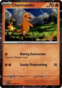 Charmander - 007/091 (Cosmos Holo) (007/091) [Miscellaneous Cards and Products]