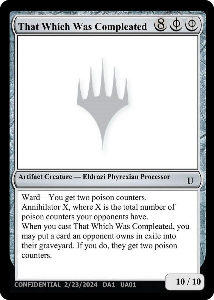 That Which Was Compleated [Un-Known Event Playtest Cards]