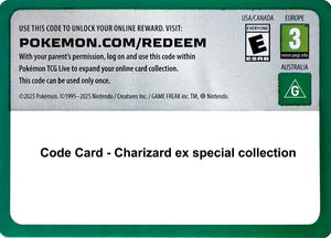 Code Card - Charizard ex special collection [Miscellaneous Cards and Products]