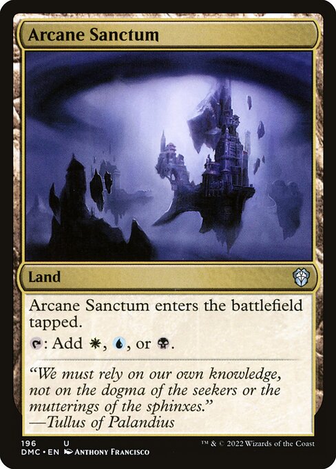 Arcane Sanctum (196) [Dominaria United Commander]