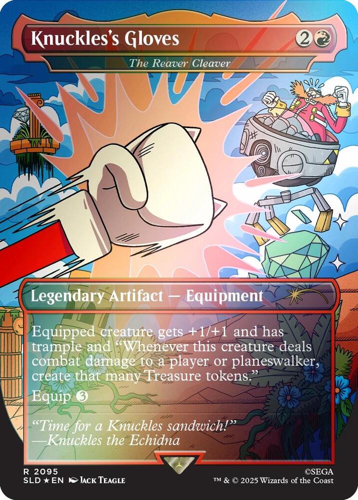 Knuckles's Gloves - The Reaver Cleaver (Rainbow Foil) (2095) [Secret Lair Drop]