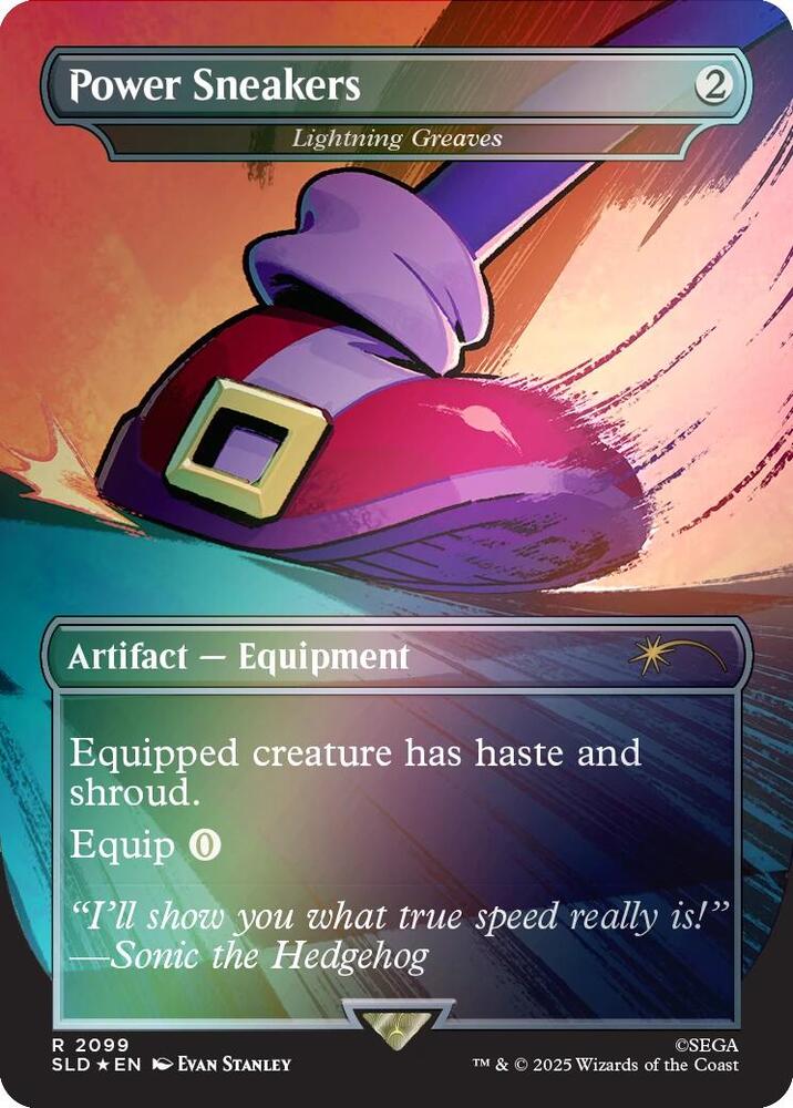 Power Sneakers - Lightning Greaves (Rainbow Foil) (2099) [Secret Lair Drop]