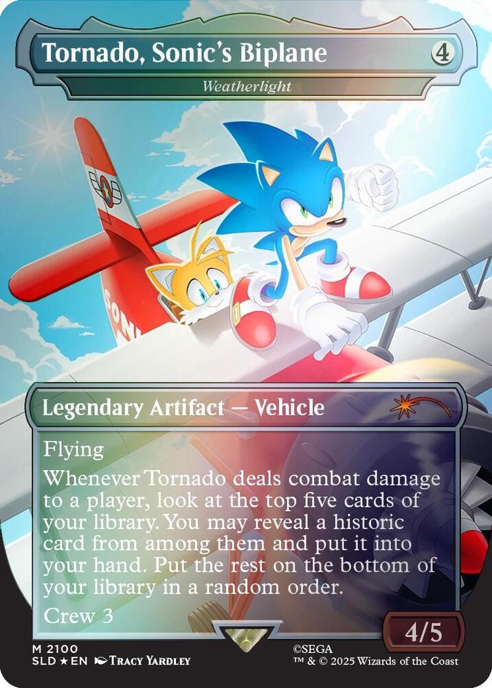 Tornado, Sonic's Biplane - Weatherlight (Rainbow Foil) (2100) [Secret Lair Drop]