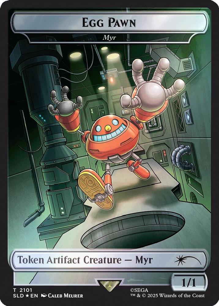 Egg Pawn - Myr Token (Rainbow Foil) (2101) [Secret Lair Drop]