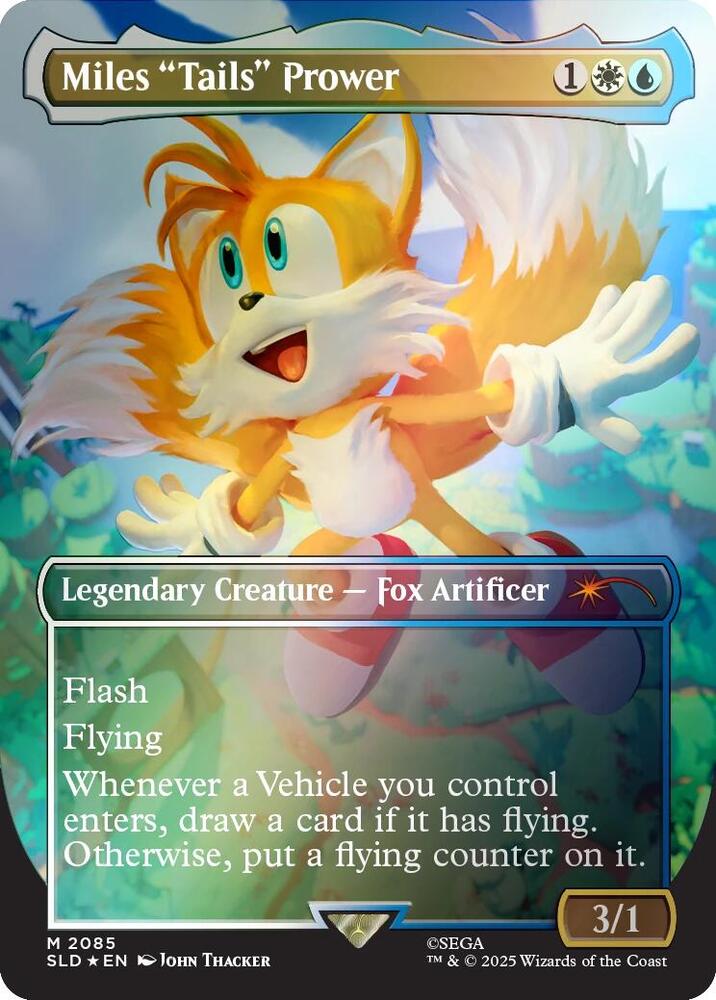 Miles "Tails" Prower (Rainbow Foil) (2085) [Secret Lair Drop]