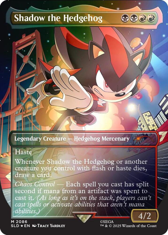 Shadow the Hedgehog (Rainbow Foil) (2086) [Secret Lair Drop]