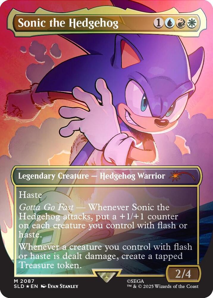 Sonic the Hedgehog (Rainbow Foil) (2087) [Secret Lair Drop]