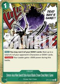 Demon Aura Nine Sword Style Asura Blades Drawn Dead Man's Game (OP12-037) [Legacy of the Master]