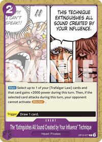 The "Extinguishes All Sound Created by Your Influence" Technique (OP12-077) [Legacy of the Master]