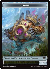 Gnome // Golem (0014) Double-Sided Token (11 // 14) [Edge of Eternities Commander]