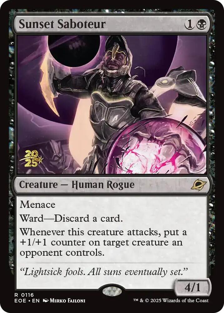 Sunset Saboteur (116) [Prerelease Cards]