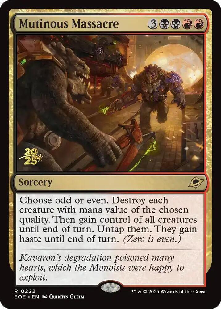 Mutinous Massacre (222) [Prerelease Cards]