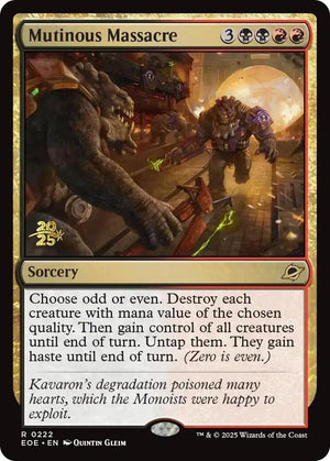 Mutinous Massacre (222) [Prerelease Cards]
