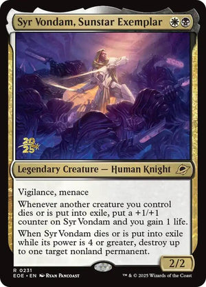 Syr Vondam, Sunstar Exemplar (231) [Prerelease Cards]