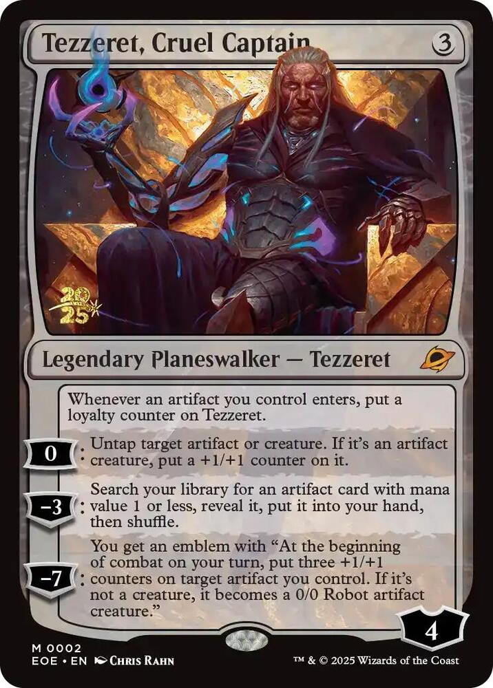 Tezzeret, Cruel Captain (2) [Prerelease Cards]