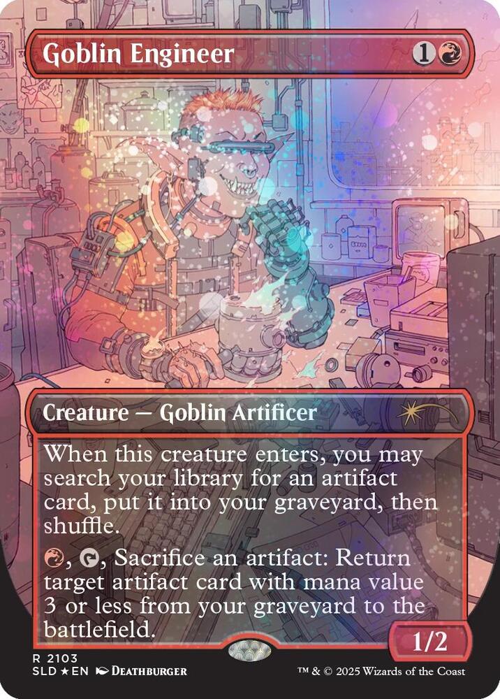 Goblin Engineer (Galaxy Foil) (2103) [Secret Lair Drop]