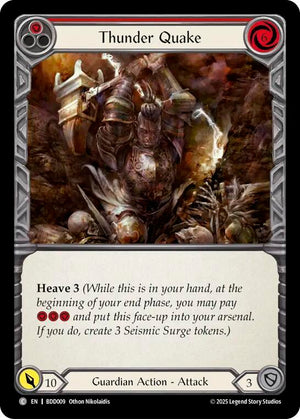 Thunder Quake (Red) (BDD009) [Welcome Deck Bravo]