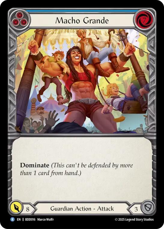 Macho Grande (Blue) (BDD016) [Welcome Deck Bravo]