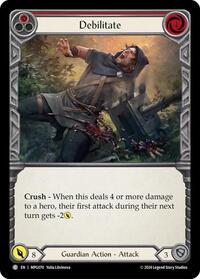 Debilitate (Red) (MPG070) [Mastery Pack Guardian]
