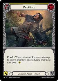 Debilitate (Yellow) (MPG071) [Mastery Pack Guardian]