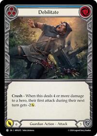 Debilitate (Blue) (MPG072) [Mastery Pack Guardian]